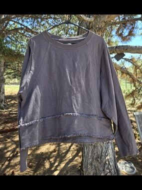 FP Movement by Free People Mauve/Purple Cropped Sweatshirt